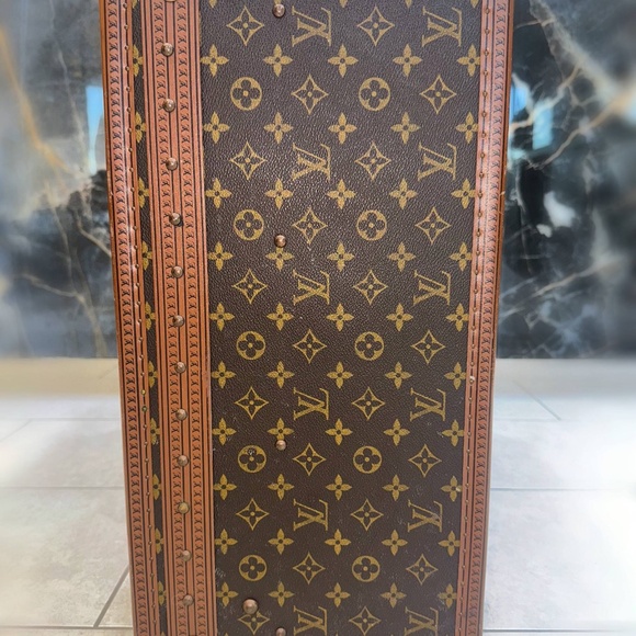 Authentic Vintage Louis Vuitton Monogram Hard Travel Case Trunk Alzer 80 & certi - Picture 6 of 16